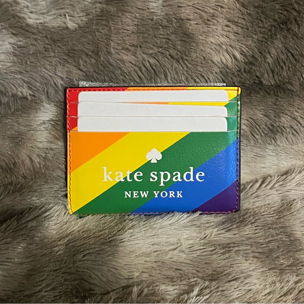 Kate spade slim cardholder -multi color